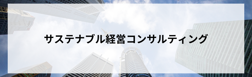 サステナブル経営コンサルティング